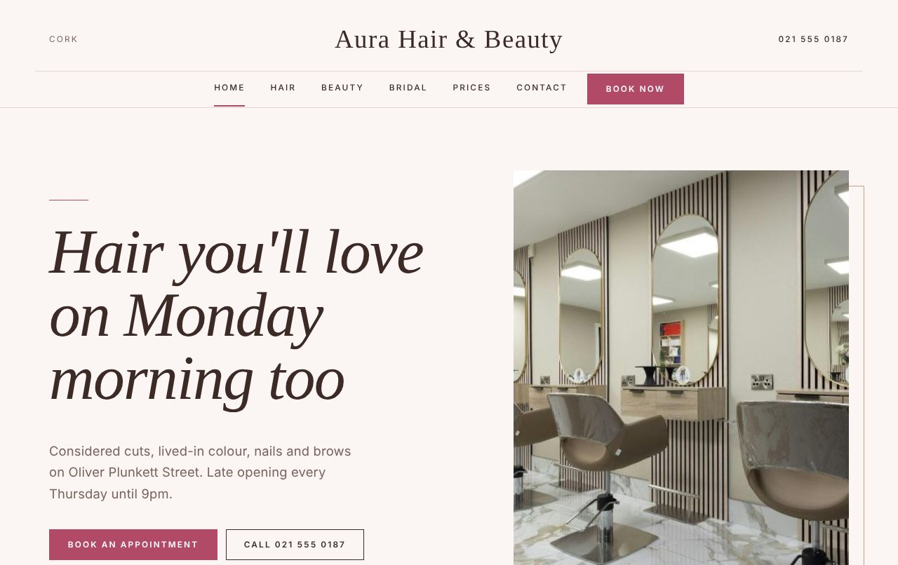 A sample home page in the Velvet design (luxe, editorial, serif)